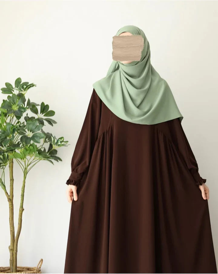 Chocolate Abaya With Stoller