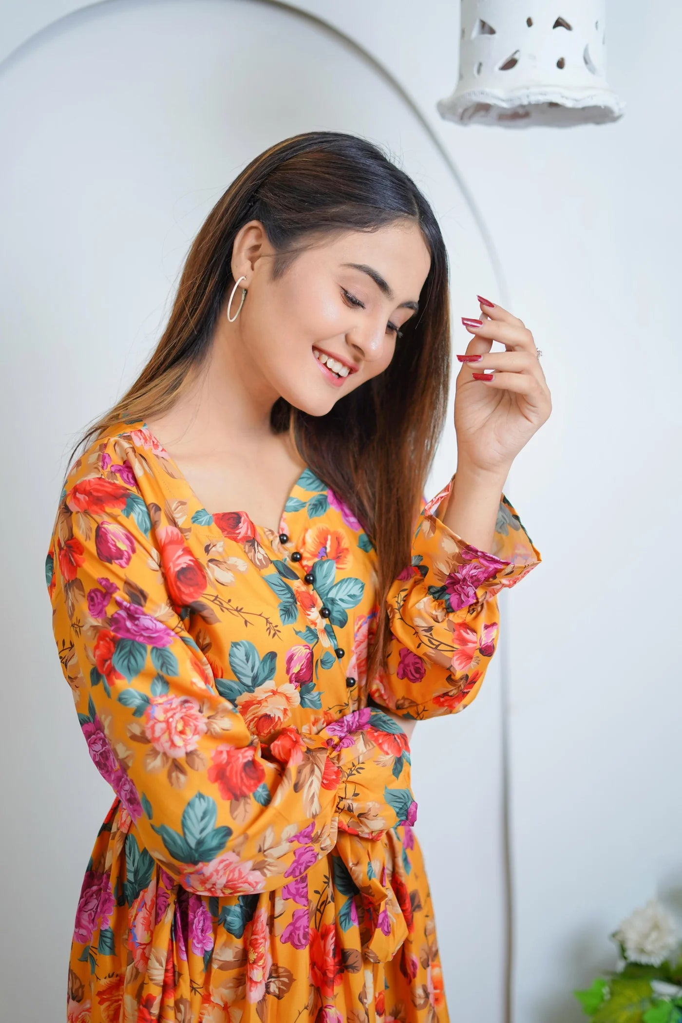 Daffodils Floral Maxy