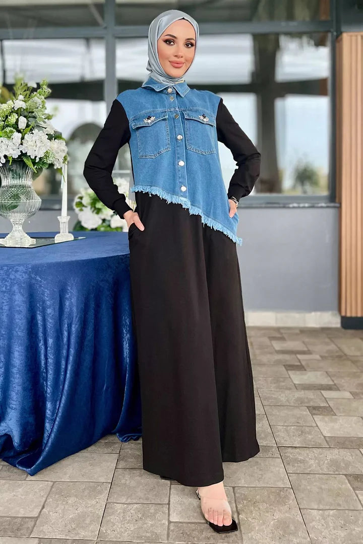 Turkish Denim Gown