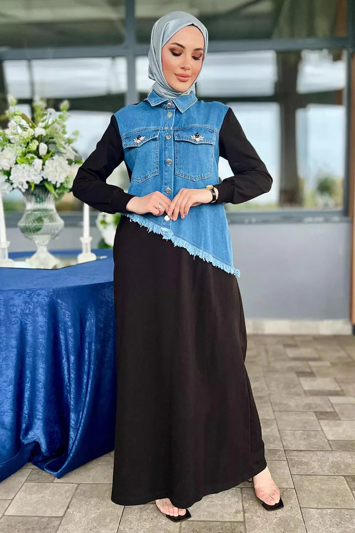 Turkish Denim Gown