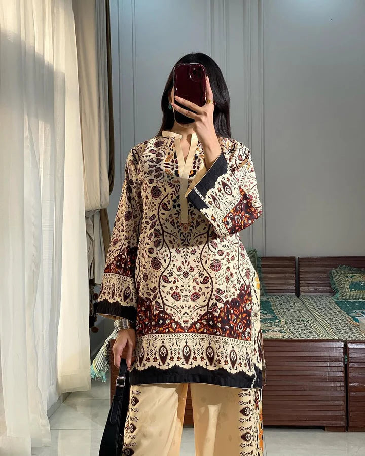 Floral Ensemble 2 Pcs Co-ord Set